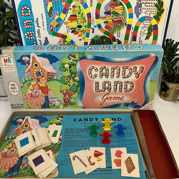 Milton Bradley Other - Vintage MCM 1955 Candy Land Game by Milton Bradley Midcentury Modern 1950s MB